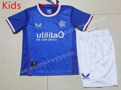 2022-2023 Rangers Home Blue Kids/Youth Soccer Uniform-507