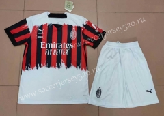 2022-2023 AC Milan 3rd Away Red&Black&White Soccer Uniform-718