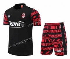 2022-2023 AC Milan Red&Black Thailand Training Soccer Uniform-4627