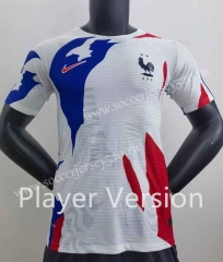 Player Version 2022-2023 France White Thailand Training Soccer Jersey-2016