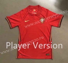 Player Version 2020 Portugal Home Red Thailand Soccer Jersey AAA-2016
