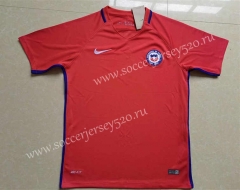 Retro Version 16-17 Chile Home Red Thailand Soccer Jersey AAA-1332