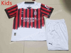 2022-2023 AC Milan 2nd Away Red&White Kids/Youth Soccer Uniform-507
