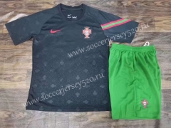 2022-2023 Portugal Black Soccer Uniform-6748