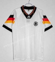 Retro Edition 1992 Germany Home White Thailand Soccer Jersey AAA-C1046
