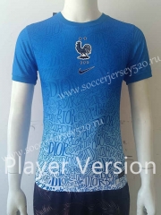 Player Version 2022-2023 France Blue&White Thailand Soccer Jersey AAA-807