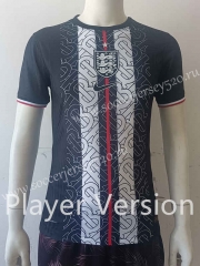 Player Version 2022-2023 England Black&White Thailand Soccer Jersey AAA-807