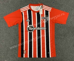2022-2023 Sao Paulo Futebol Clube Away Red&Black Thailand Soccer Jersey AAA-403