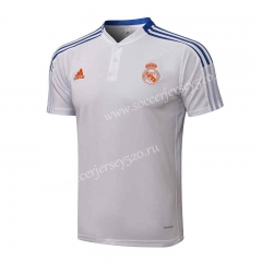 2020-2021 Real Madrid White Thailand Polo Shirt-815