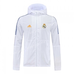 2022-2023 Real Madrid White Trench Coats With Hat-LH