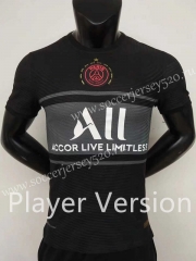Player Version 2021-2022 Champions 10th Paris SG 2nd Away Black Thailand Soccer Jersey AAA-9926