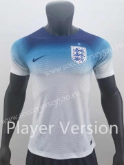 Player Version 2022-2023 England Blue&White Thailand Soccer Jersey AAA-888