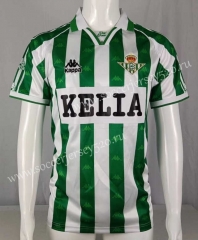 Retro Version 96-97 Real Betis White&Green Thailand Soccer Jersey-503