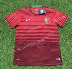 Retro Version 2014 World Cup Portugal Home Red Thailand Soccer Jersey AAA-305