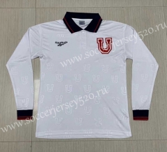 Retro Version 1998 Universidad de Chile Away White Thailand Soccer Jersey AAA-512