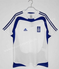 Retro Version 2004 Greece Home White Thailand Soccer Jersey AAA-C1046