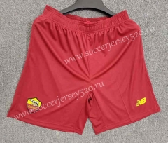 2022-2023 Roma Home Red Thailand Soccer Shorts-5799