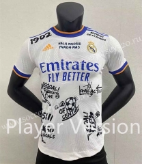 Player Version 2022-2023 Champions Version Real Madrid White Thailand Soccer Jersey AAA-888