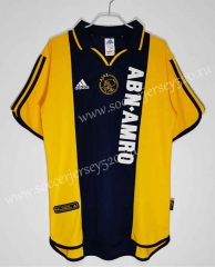 Retro Version 00-01 Ajax Away Black&Yellow Thailand Soccer Jersey AAA-C1046