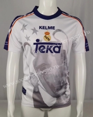 Retro Version 97-98 Champions League Real Madrid Home White Thailand Soccer Jersey AAA-503