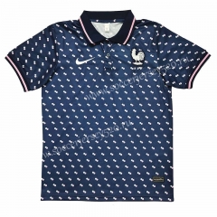 2022-2023 France Blue Thailand Polo Uniform-2044