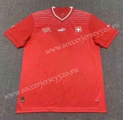 2022-2023 Switzerland Home Red Thailand Soccer Jersey AAA-512