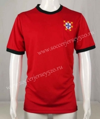 Retro Version 66-69 Portugal Home Red Thailand Soccer Jersey AAA-503