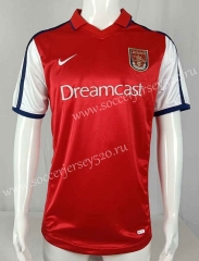 Retro Version 2000-2001 Arsenal Home Red Thailand Soccer Jersey AAA-512