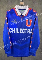 Retro Version 1996 Universidad de Chile Home Blue Thailand Soccer Jersey AAA-510