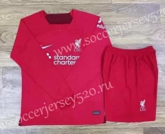 2022-2023 Liverpool Home Red LS Soccer Uniform-709