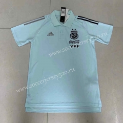 2022-2023 Argentina Light Green Thailand Polo Shirt-305