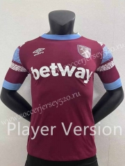 Player Version 2022-2023 West Ham United Home Dark Red Thailand Soccer Jersey AAA-2016