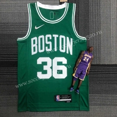 75th Anniversary Boston Celtics Green #36 NBA Jersey-311