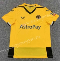 2022-2023 Wolverhampton Wanderers Home Yellow Thailand Soccer Jersey AAA-512