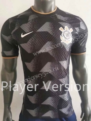 Player Version 2022-2023 Corinthians Away Black Thailand Soccer Jersey AAA-518