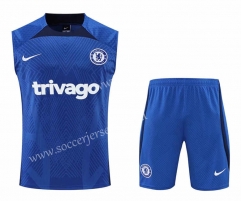 2022-2023 Chelsea Blue Thailand Soccer Vest Uniform-4627