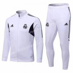 2022-2023 Real Madrid White Thailand Soccer Jacket Uniform-411