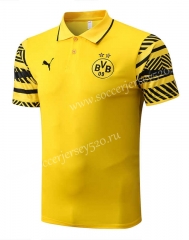 2022-2023 Borussia Dortmund Yellow Thailand Polo Shirt-815