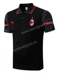 2022-2023 AC Milan Black Thailand Polo Shirt-815