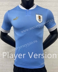 Player Cersion 2022-2023 World Cup Uruguay Home Blue Thailand Soccer Jersey AAA-888