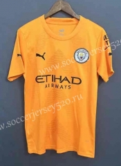 2022-2023 Manchester City Goalkeeper Orange Thailand Soccer Jersey AAA-9171