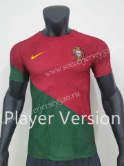 Player Cersion 2022-2023 World Cup Portugal Home Red&Green Thailand Soccer Jersey AAA-888