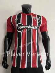 Player Version 2022-2023 Sao Paulo Futebol Clube Away Red&Black Thailand Soccer Jersey AAA-CS