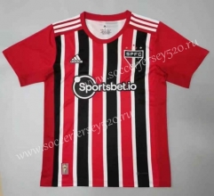 2022-2023 Sao Paulo Futebol Clube Away Red&Black Thailand Soccer Jersey AAA-908