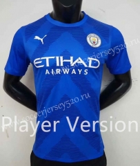 Player Version 2022-2023 Manchester City Goalkeeper Blue Thailand Soccer Jersey AAA-2273