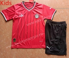 2022-2023 Egypt Home Red Kids/Youth Soccer Uniform-507
