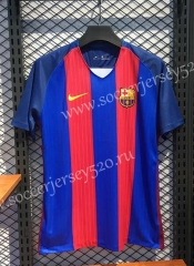 Retro Version 16-17 Barcelona Home Red&Blue Thailand Soccer Jersey AAA-2669