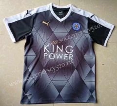 Retro Version 2015-2016 Leicester City Away Black Thailand Soccer Jersey AAA-817
