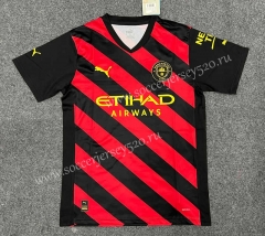 2022-2023 Manchester City Away Red&Black Thailand Soccer Jersey AAA-GB