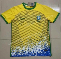 2022-2023 Brazil Yellow Thailand Training Soccer Jersey AAA-809